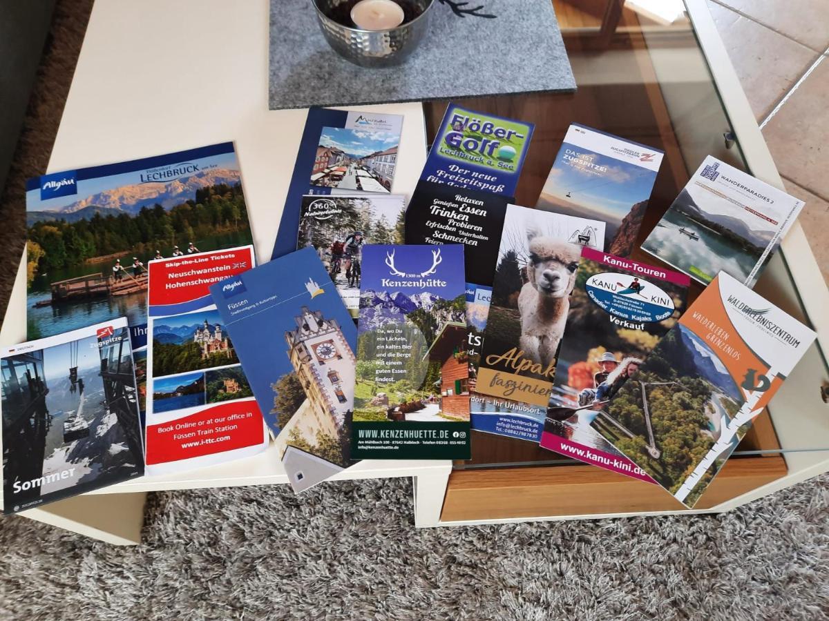 Ferienwohnung In Lechbruck Am See Im Schoenen Allgaeu, Nahe Fuessen Nur 300 M Vom See Kültér fotó